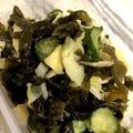 にわかぱりじぇんぬ's cooksnap of when they made きゅうり・キャベツとワカメの酢の物♪ゆず.