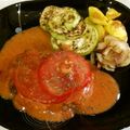 Jessica711's cooksnap of when they made ステーキ職人直伝トマトクリームハンバーグ.