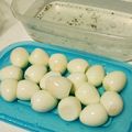 Munyako's cooksnap of when they made 簡単！うずらの卵の殻むき.