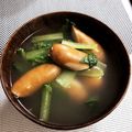 MEGU☆M's cooksnap of when they made ＊小松菜でコンソメスープ＊.