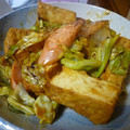 K/S's cooksnap of when they made 厚揚げとキャベツだけ★カレー炒め.