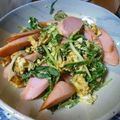 K/S's cooksnap of when they made チャチャッと簡単☆お魚ソーセージの炒め物.