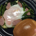 めぐりこちゃん's cooksnap of when they made ほうれん草とベーコンの巣籠もり卵.