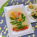 クックI7I5L1☆'s cooksnap of when they made 夏野菜の寒天ゼリー寄せ　おもてなし.