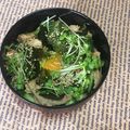 さくらん餅's cooksnap of when they made 茹で鶏胸肉で！なんちゃってユッケ丼.
