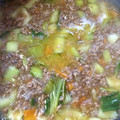 まいポン's cooksnap of when they made 青梗菜とひき肉のあんかけごはん.