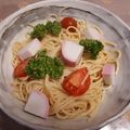 sukennya's cooksnap of when they made 暑い日に！かまぼことトマトの冷製パスタ.