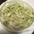雰囲気ごはん's cooksnap of when they made キャベツと赤玉ねぎのシーチキン和え.