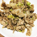 101045's cooksnap of when they made だし香る豚こまのネギ塩炒め.