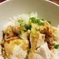 Tea-Life's cooksnap of when they made 炊飯器で簡単♥蒸し鳥ご飯♥カオマンガイ.