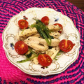 ちゃぴ♥'s cooksnap of when they made お手軽もう一品♪三つ葉とハムのごま和え.