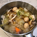 yBaP's cooksnap of when they made 生つくねと白菜のごった煮.