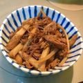 梅里うめこ's cooksnap of when they made お弁当にも☆ゴボウと蒟蒻牛肉炒め.