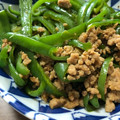 さん888's cooksnap of when they made 我が家の定番！ピーマンと挽肉のアレ！.