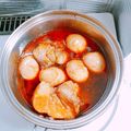 ☆かつもも☆'s cooksnap of when they made 豚バラブロックと大根のコチュジャン煮.