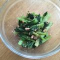 irururu's cooksnap of when they made レンジで簡単☆小松菜の胡麻ツナ和え。.