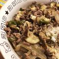 大野の豚に真珠's cooksnap of when they made ✧ナスのひき肉丼✧.