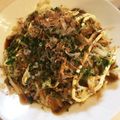 ☆あゆむんママ77☆'s cooksnap of when they made 余った冷や麦で＊お好み焼き.