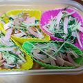 Qねずみ's cooksnap of when they made ハム＆水菜炒め：冷凍お弁当野菜おかず.