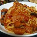 とももグラタン's cooksnap of when they made ナスと鶏肉のトマトパスタ.