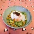 龍青空ママ's cooksnap of when they made とろりん半熟卵ときゅうりの納豆あえ♪.