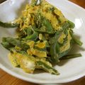 低カロ探検隊's cooksnap of when they made インゲンの卵とじ.