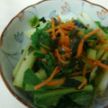 たべたべこ's cooksnap of when they made タコと小松菜とワカメの粒マスタードサラダ.