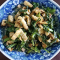 oysterrie's cooksnap of when they made 大根の葉と油揚の炒め物.