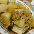 低カロ探検隊's cooksnap of when they made 糸こんにゃくも「豚バラ大根」炒め煮.