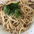 ゆうままん★'s cooksnap of when they made 豚肉としめじの梅和風パスタ.
