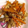 クック1KPEVC☆'s cooksnap of when they made 幼児食☆松山揚げの人参しりしり.