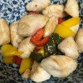 クックWK3Z85☆'s cooksnap of when they made ササミと彩野菜の甘酢炒め.