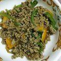 おしひと's cooksnap of when they made かぼちゃ◎ひき肉炒め.