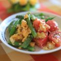 ぽっぽぺぺ's cooksnap of when they made トマトといんげんの彩り卵炒め.