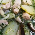 土日料理する人's cooksnap of when they made モロヘイヤとチキンの煮込み.
