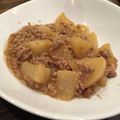 Sun Flover's cooksnap of when they made 美味！大根とこんにゃくのピリ辛そぼろ炒め.