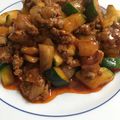 Koagram's cooksnap of when they made ズッキーニとなすのそぼろ炒め.