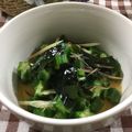 yuminan47k's cooksnap of when they made 夏の酢の物 ワカメ、ミョウガ、おくら！.