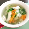 ☆糖質減らしてます☆'s cooksnap of when they made 【減量中】ささみとセロリのレモンスープ.