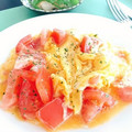 ☆糖質減らしてます☆'s cooksnap of when they made ☆トマトとたまごの炒め物☆.