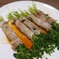 よっぴー＊'s cooksnap of when they made 豚バラ豆苗ロール♪.