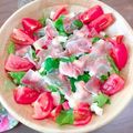 ゆうちょmam's cooksnap of when they made りんごとクリチのおもてなし生ハムサラダ.