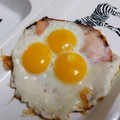 4double5's cooksnap of when they made 休日の娘の手作りプリティーハムエッグ.