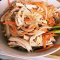 ジューシーフルーツ's cooksnap of when they made レンジで♪ムネ肉とモヤシの中華風サラダ.