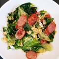 itushiki's cooksnap of when they made 【レタスとウインナーのチー玉炒め】.