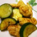 しーころりん☆'s cooksnap of when they made 鶏ささみとズッキーニのカレー粉炒め.