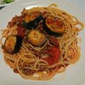 ちい☆ちゃん's cooksnap of when they made ナスとひき肉入り〜★トマトパスタ〜★.