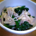 ひろこ1214's cooksnap of when they made ＊ほうれんそうとえのきの酢の物＊.