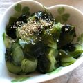mana1005's cooksnap of when they made 簡単‼キュウリとワカメの酢の物.