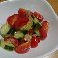 Haru．U's cooksnap of when they made トマトときゅうりの中華風サラダ.